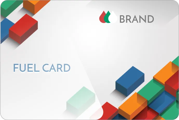A plastic fuel card